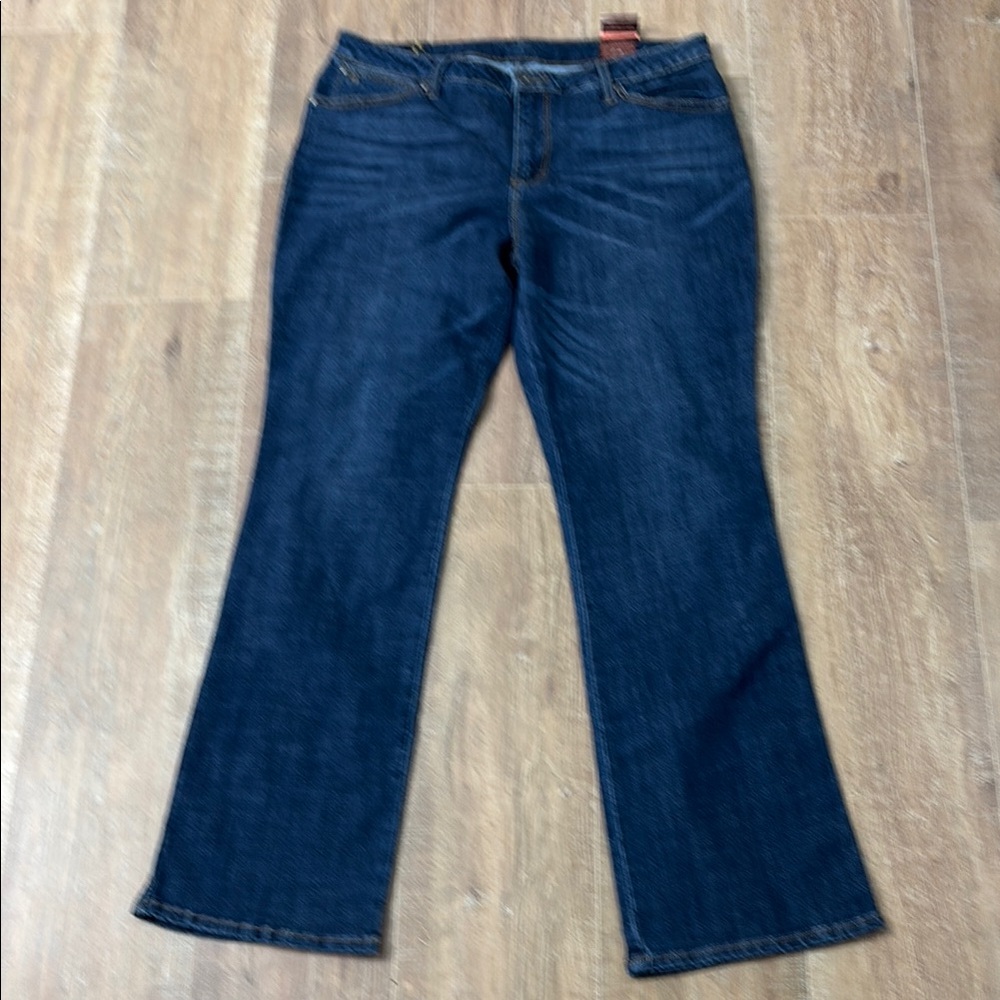 Aura Blue Flare Wide Leg Denim